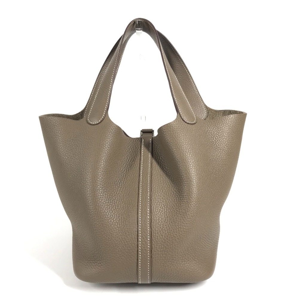 HERMES Picotin Lock MM 22 Handbag Bag Taurillon Clemence Leather Men's Women'...